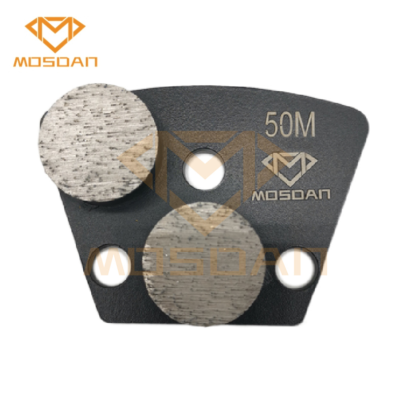 thumbnail image 2 of JMJ Diamond Tools Trapezoid Single Segment Grinding Disc – 30 Grit Soft Bond, For Concrete (Husqvarna TP202080 Style) 2 of 3
